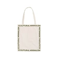 Image 1 of Sculptural minimalism canvas tote bag