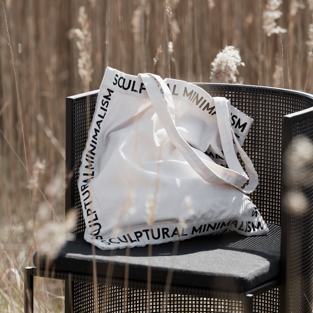 Image of Sculptural minimalism canvas tote bag