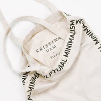 Image 2 of Sculptural minimalism canvas tote bag