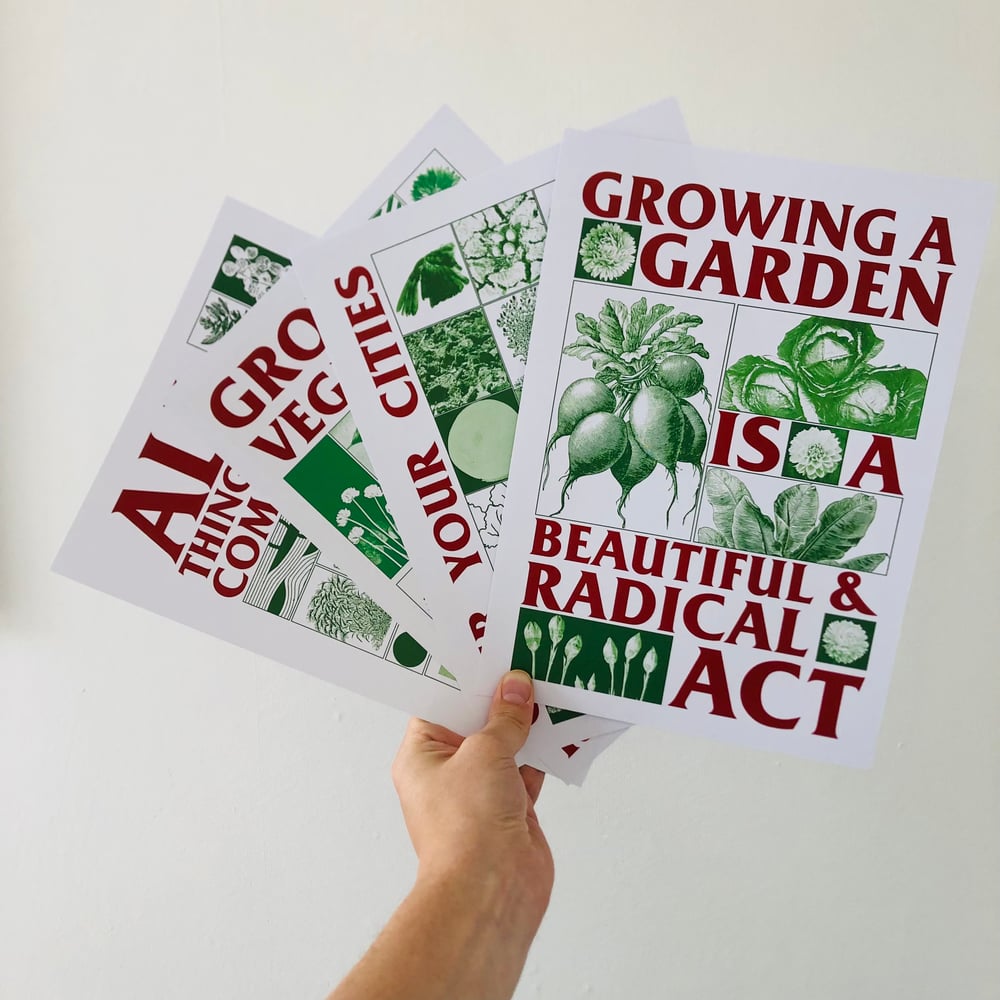 Image of Radical Gardening A4 print set