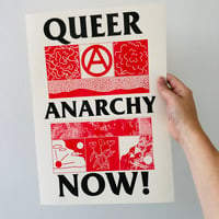 Queer Anarchy Now A3 riso print