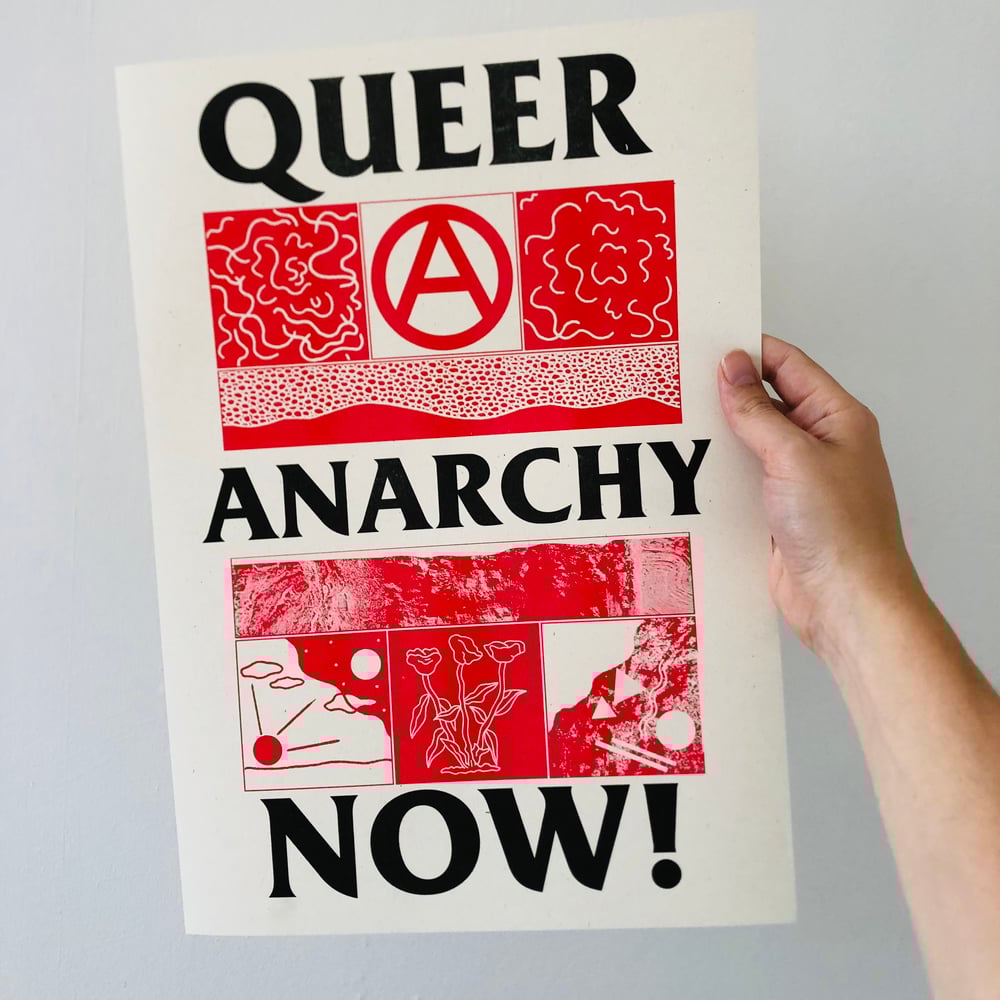 Image of Queer Anarchy Now A3 riso print