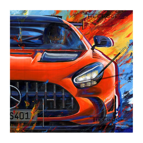 Image of 300 SL Gullwing Alloy Body / AMG GTR "King of the Ring"  Painting Prints