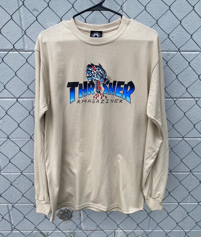 Thrasher grey long sleeve hot sale