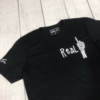 Image 1 of Real 1 T-Shirt Black & White