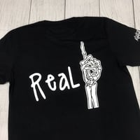 Image 2 of Real 1 T-Shirt Black & White