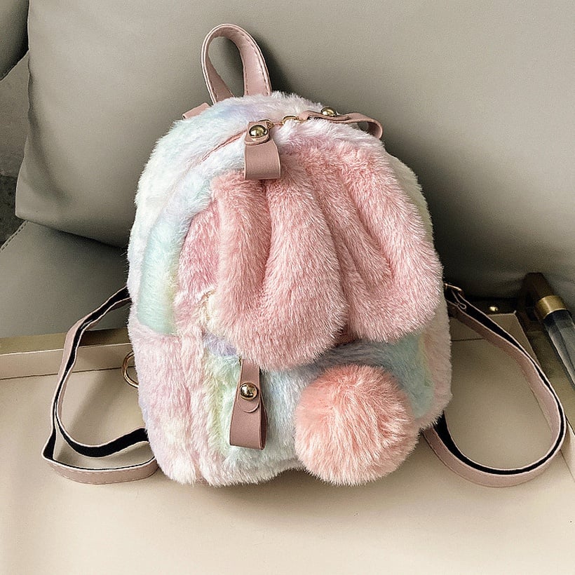 Image of Cute Mini Bunny Ears Backpack