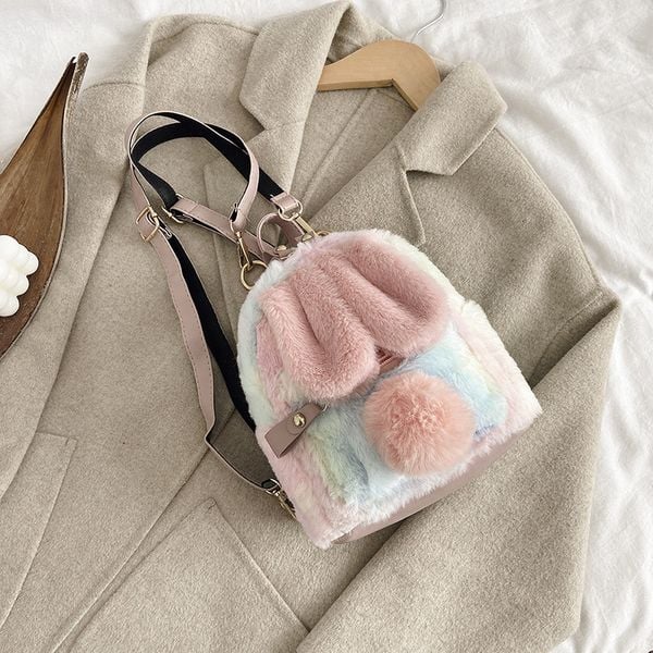 Image of Cute Mini Bunny Ears Backpack