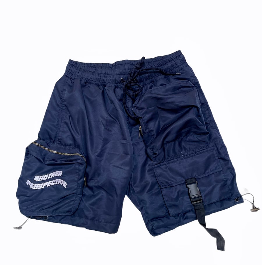 Image of Navy Wave-Tech Shorts