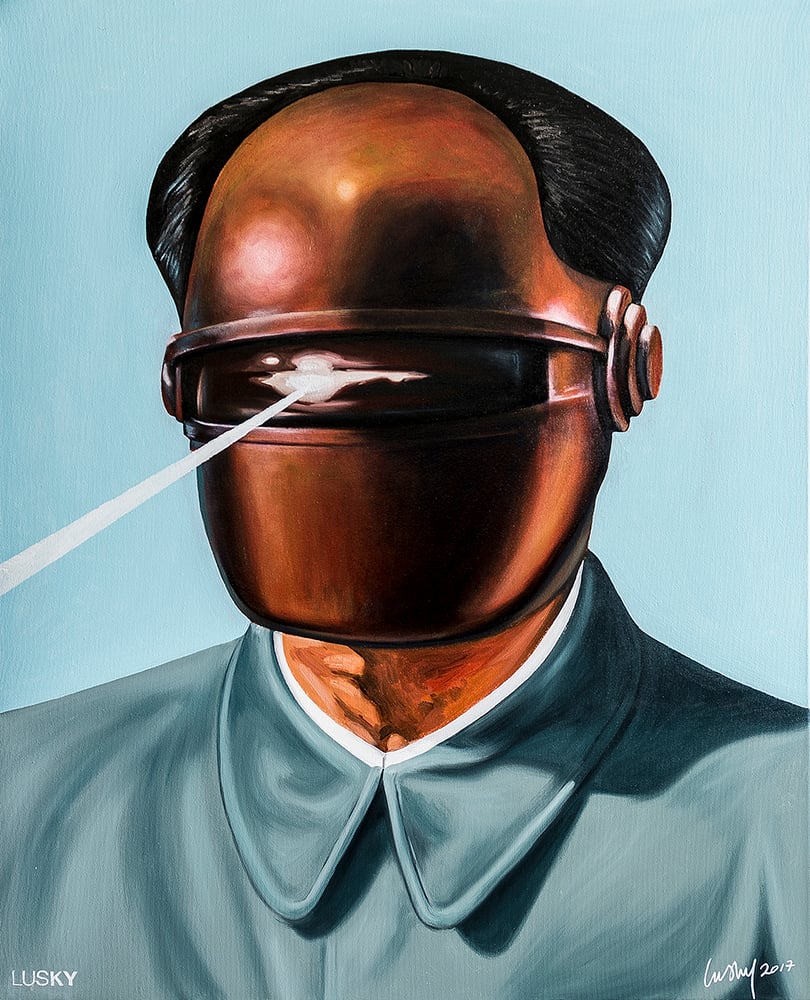 Image of Machine Men Chairman Gort Oil On Canvas.