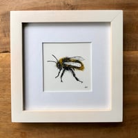 Image 2 of Bee Mini Framed Original Pen&Ink Drawing SOLD