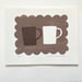 Image of White and Brown Cups handmade print