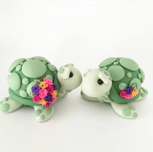 Image of Turtle Wedding Cake Topper