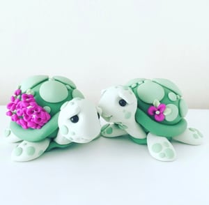 Image of Turtle Wedding Cake Topper