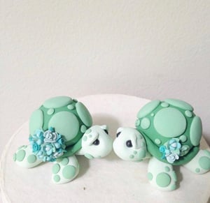 Image of Turtle Wedding Cake Topper