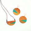 Halo Colorblock Wood Necklace