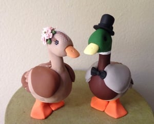 Image of Mallard Duck Wedding Cake Topper