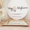 Rectangle Mirrored Tray with Gold handle 