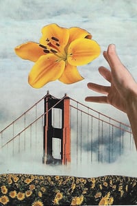 “Bay Dream”-2020, FRAMED ORIGINAL COLLAGE.