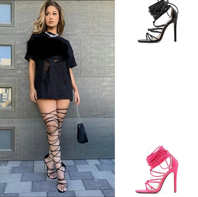 thigh high and heels