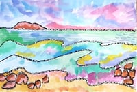 Image 4 of Island View - Watercolour art workshop - Sips Dips and Splatters in Tannum Sands 6th Aug