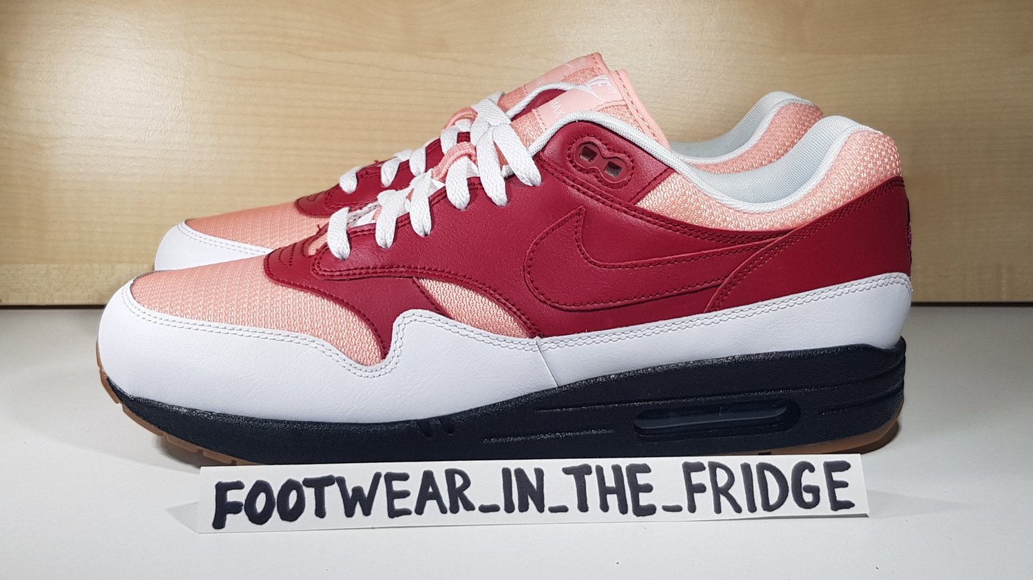 Image of Nike Air Max 1 iD (2018) Red/Pink/Black/White - UK 10