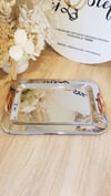 Rose Gold Double Handle Tray 