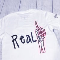 Image 2 of Real 1 T-Shirt White, Red & Black
