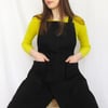 Ultimate Makers Apron - Cargo Pockets, Adjustable Crossback, Split Leg. Tough Black Canvas No23:2