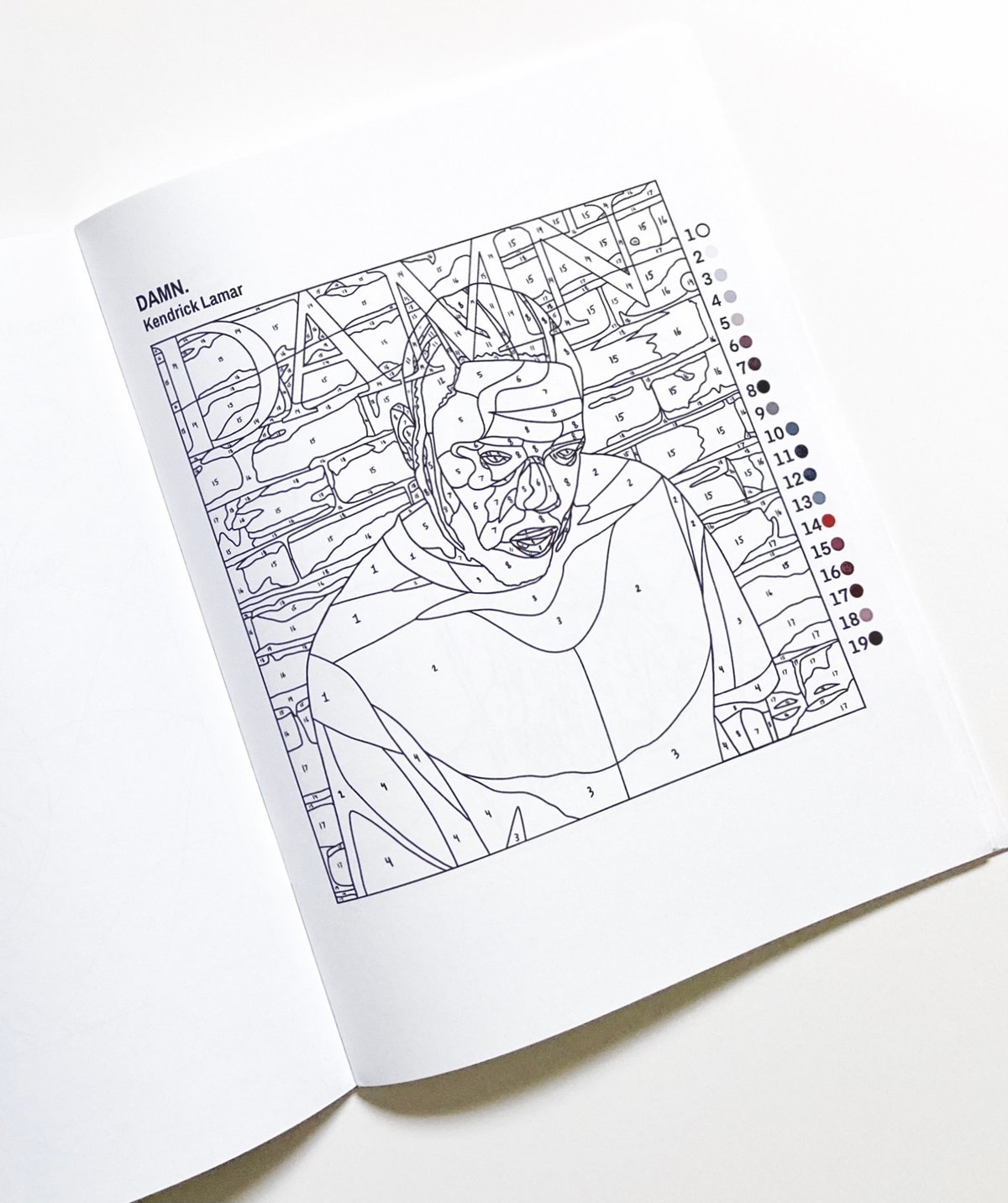 Download Color By Number Album Covers Coloring Book Sample Edition Mauricio Perdomo