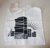 Image of Recession Art Tote Bag: designed by Megan Berk
