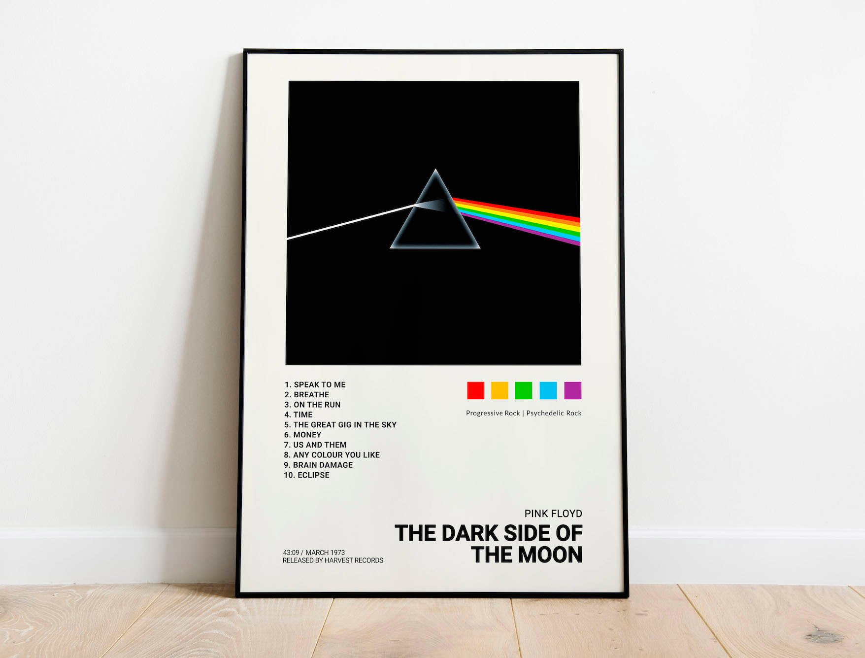 Pink Floyd - The Dark Side of the Moon, Album Cover Poster