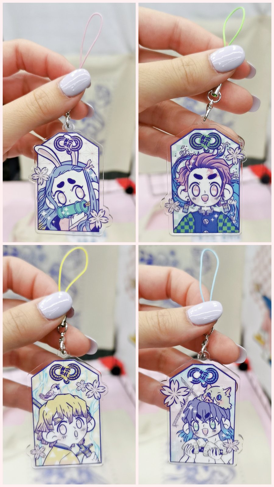 Image of Kimetsu no yaiba omamori keychain 