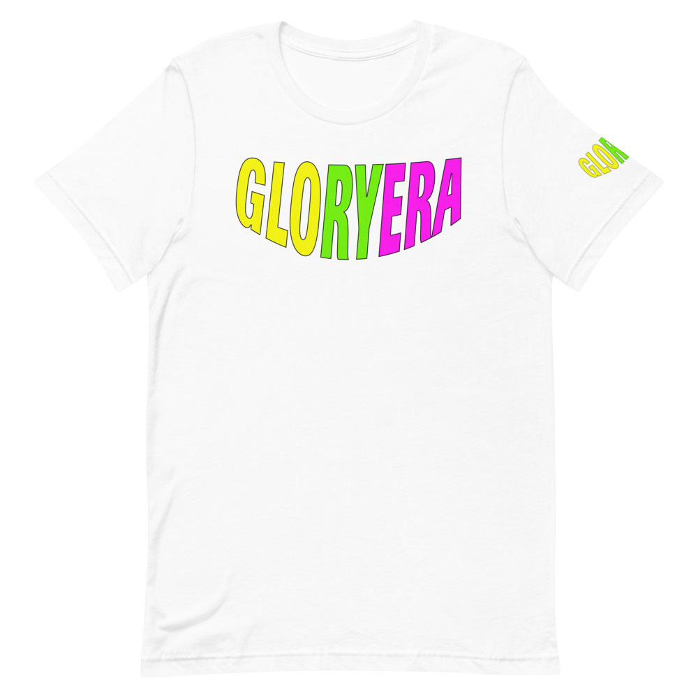 Image of GLORYERA® CREW TEE (WHITE/NEON YELLOW/NEON GREEN/ NEON PURPLE)