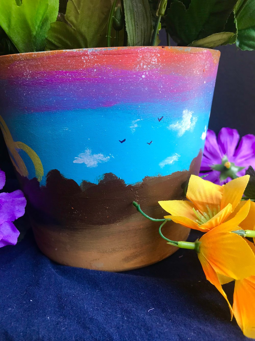 Earth goddess flower pot 