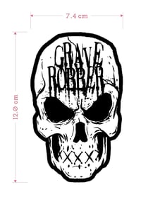 Image 2 of GRAVE ROBBER "SKULL" PATCH 