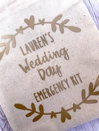 Image 4 of Personalised Wedding ‘Emergency Kit’ Bag