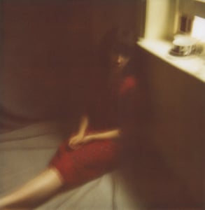Image of Girl in red dress #2 - Polaroid Reproduction