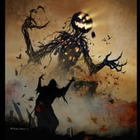 "Curse Of The Pumpkin Witch" - Art Print