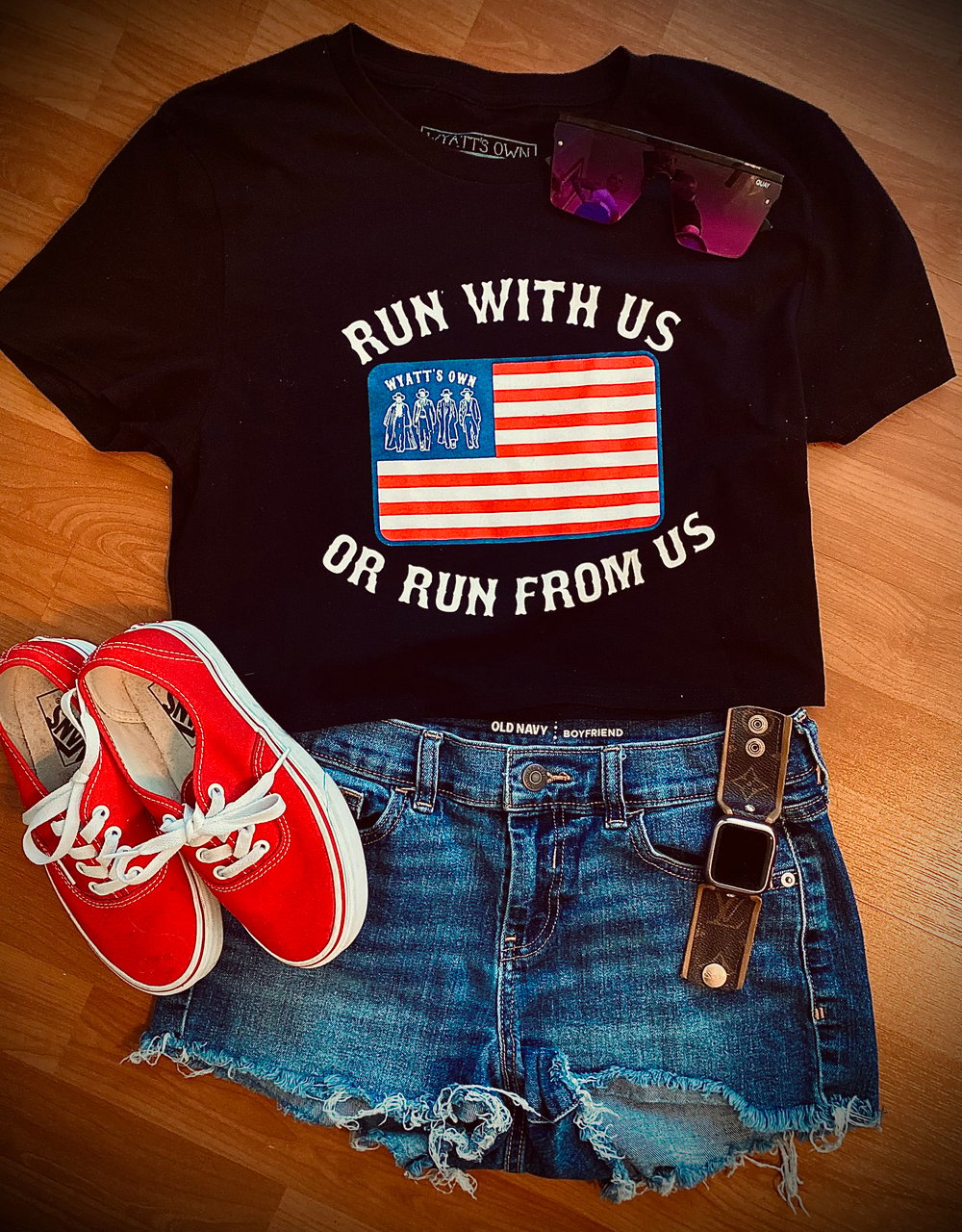 Image of Run with us (Flowy crop top)