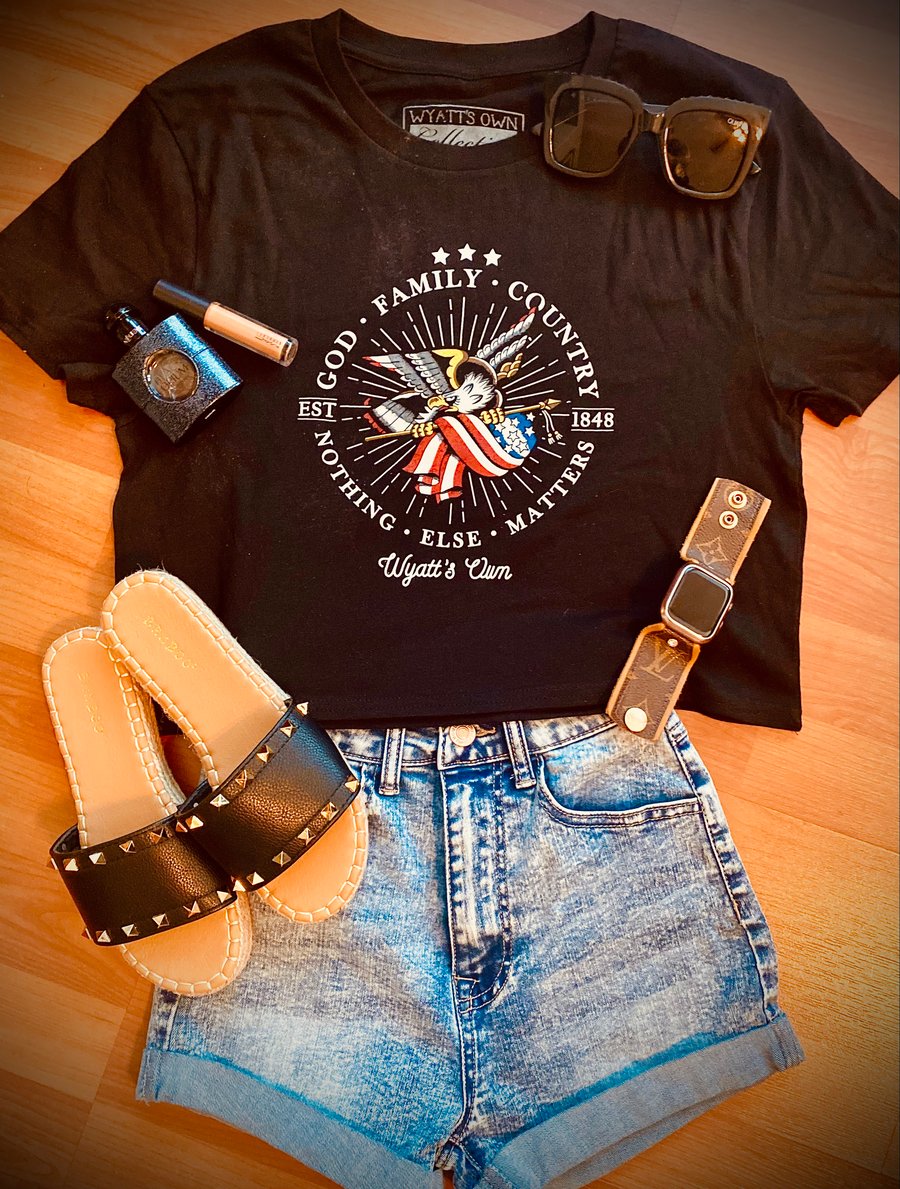 Image of God Family Country (flowy crop top)