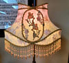 Luxury Victorian Lampshade - Silk, French Lace & Rose Quartz Beads