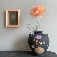 Image 1 of Large Coil Vase With flowers 