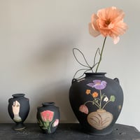 Image 5 of Large Coil Vase With flowers 