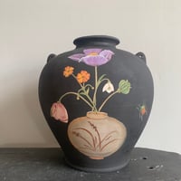 Image 3 of Large Coil Vase With flowers 