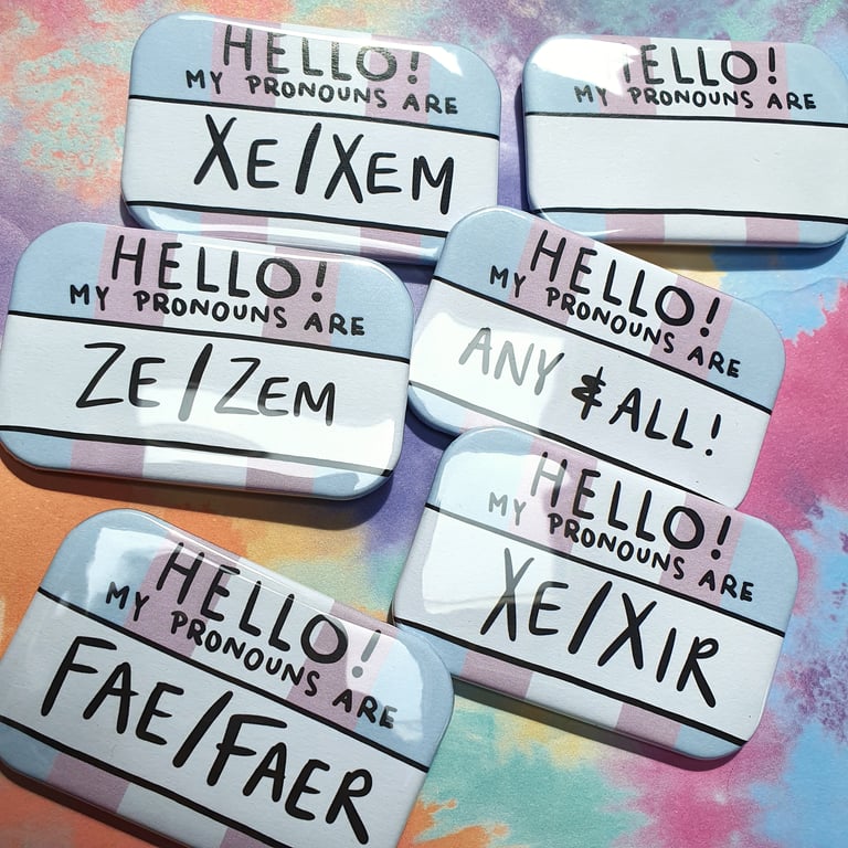 Big-Ass Pronoun Badge Image 4