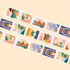 Set of 2 washi tapes Love from Japan & Yokoso