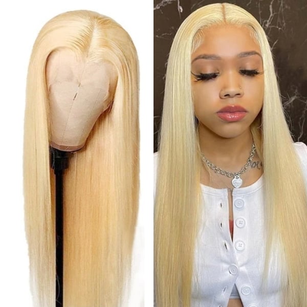 Image of "Straight" 613 Blonde 13x4 Lace Frontal Wig 18-26in 