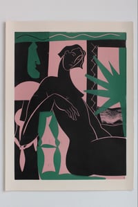 Image 3 of La collectionneuse - pink and dark green