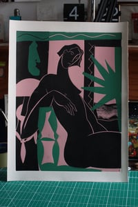 Image 4 of La collectionneuse - pink and dark green